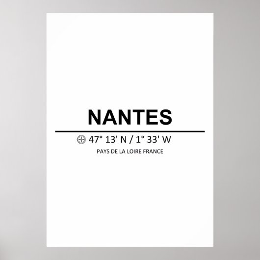 Coordinates Nantes Poster (Vorne)
