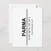 Coordinates Parma Postkarte (Vorne/Hinten)