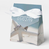 Coordinierte Beach Wedding Theme Suite Vielen Dank Geschenkschachtel (Vorderseite)