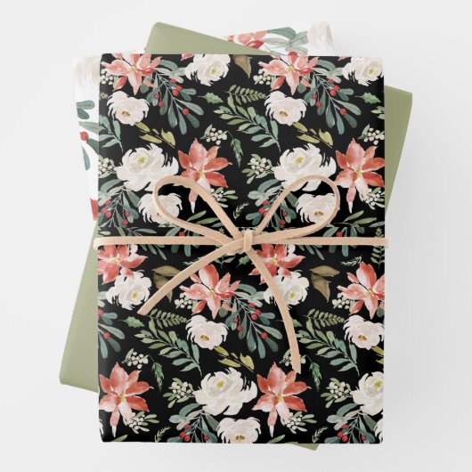 Coordinierte Weihnachts-Musterverpackung Geschenkpapier Set (Beispiel)