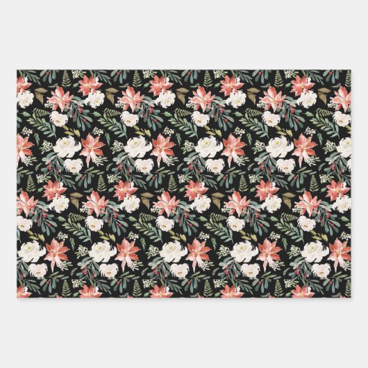 Coordinierte Weihnachts-Musterverpackung Geschenkpapier Set (Vorderseite)