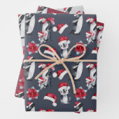Coordinierung von Weihnachtspenguinen Geschenkpapier Set (Beispiel)