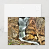 Coos Canyon Waterfall, Maine Postkarte (Vorne/Hinten)