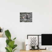Coot and Chick Poster (Heimbüro)