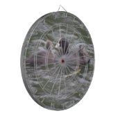 Coot Fütternd Hungerkick Dart Board Dartscheibe (Vorderseite Links)