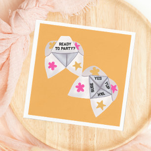 Cootie Catcher Preppy-Party der 90er Jahre Serviette