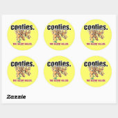 Cooties... Runder Aufkleber (Blatt)