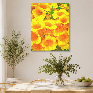 Copa de Oro Tropical Flower Art Leinwanddruck