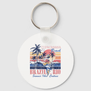 Copacabana Beach Greetings Brasilien Rio Summer Vi Schlüsselanhänger