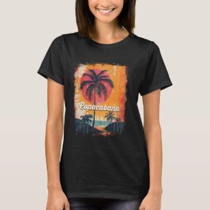 Copacabana Beach Rio de Janeiro Brasilien Retro Su T-Shirt