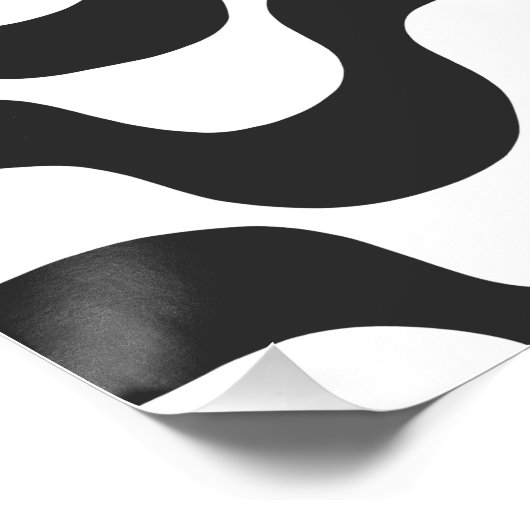 Copacabana Black and white Poster (Ecke)