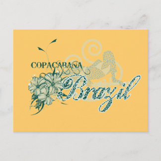 Copacabana Brazil Tshirts und Geschenke Postkarte