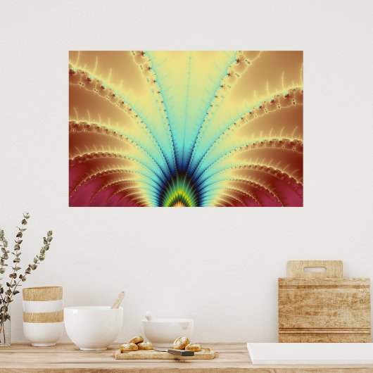 Copacabana-Fraktal Poster (Küche)