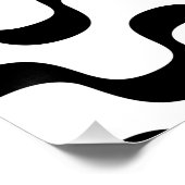 Copacabana / Ipanema - Black and White Poster (Ecke)