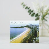 Copacabana Kurve, Rio de Janeiro, Brasilien Postkarte (Stehend Vorderseite)