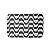 Copacabana-Muster Schwarz/Weiß Badematte (Vorderseite)