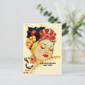 Copacabana Night Club Carmen Miranda Post Card Postkarte (Stehend Vorderseite)