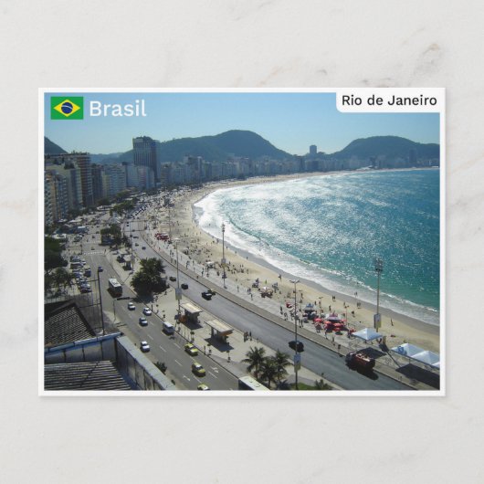 Copacabana, Rio de Janeiro, Brasilien Postkarte (Vorderseite)