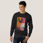 Copacabana Rio de Janeiro Brasilien Retro Beach Su Sweatshirt (Vorne ganz)