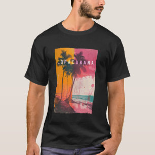 Copacabana Rio de Janeiro Brasilien Retro Beach Su T-Shirt