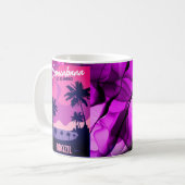 Copacabana Rio De Janeiro Brasilien Strand Kaffeetasse (Vorderseite Links)