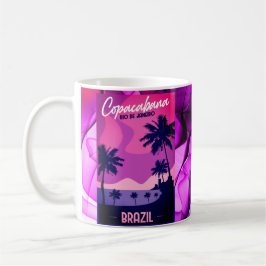 Copacabana Rio De Janeiro Brasilien Strand Kaffeetasse