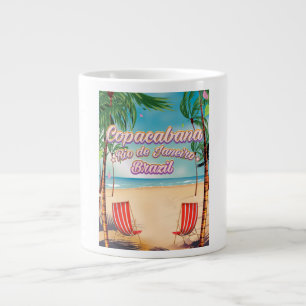 Copacabana, Rio de Janeiro - ein Strandposter Jumbo-Tasse
