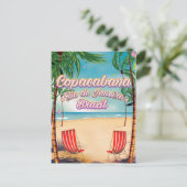Copacabana, Rio de Janeiro - ein Strandposter Postkarte (Stehend Vorderseite)