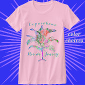 Copacabana Rio de Janeiro Wild Tropical Palm Tree T-Shirt
