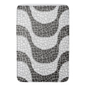 Copacabana Sidewalk Brazilian pattern Badematte (Vorderseite Vertikal)