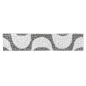 Copacabana Sidewalk Brazilian pattern Kurzer Tischläufer (Horizontal)