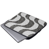 Copacabana Sidewalk Brazilian pattern Laptopschutzhülle (Vorne Knopf)