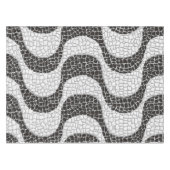 Copacabana Sidewalk Brazilian pattern Tischdecke (Vorderseite (Horizontal))