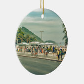 Copacabana Sidewalk Rio de Janeiro Brasilien Keramikornament (Rechts)