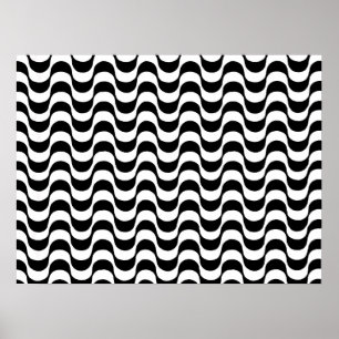 Copacabana Strand, brasilianischer Bürgersteig. Poster