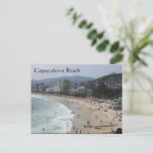 Copacabana-Strandszene Postkarte (Stehend Vorderseite)