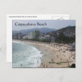 Copacabana-Strandszene Postkarte (Vorne/Hinten)