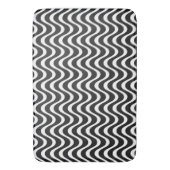 Copacabana Waves Abstrakte Kunst Badematte (Vorderseite Vertikal)