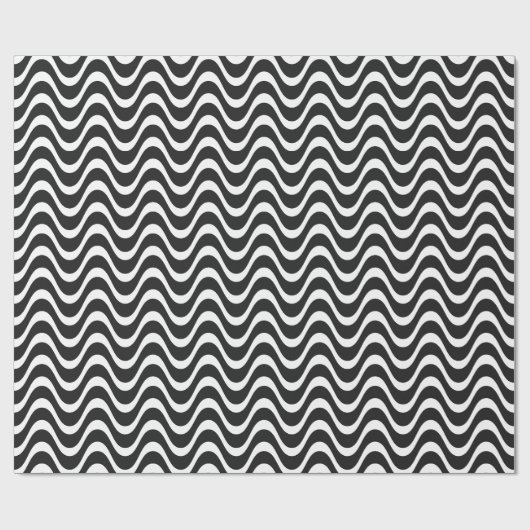 Copacabana Waves Abstrakte Kunst Geschenkpapier (Flach)