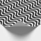 Copacabana Waves Abstrakte Kunst Geschenkpapier (Ecke)