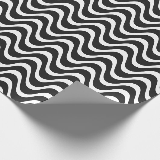 Copacabana Waves Abstrakte Kunst Geschenkpapier (Ecke)