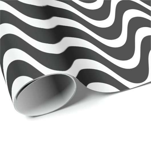 Copacabana Waves Abstrakte Kunst Geschenkpapier (Rolleneckpunkt)