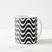 Copacabana Waves Abstrakte Kunst Kaffeetasse (VorderseiteRechts)