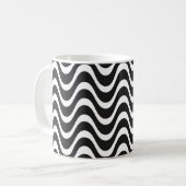 Copacabana Waves Abstrakte Kunst Kaffeetasse (Vorderseite Links)