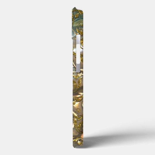 Copachatlin Damask Monogram Case-Mate iPhone Hülle (Rückseite / Links)