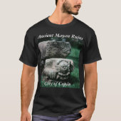 Copan Ancient Ruins Statuen Stadt Kultur Maya T-Shirt (Vorderseite)