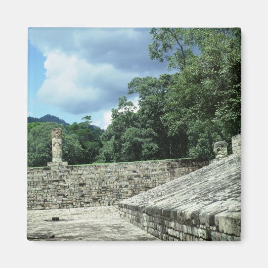 Copan City Ancient Mayan Ruins Foto entworfen Magnet (Vorne)