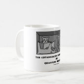 Copanhagen Interpretation von Quantums-Mechanikern Kaffeetasse (Vorderseite Links)