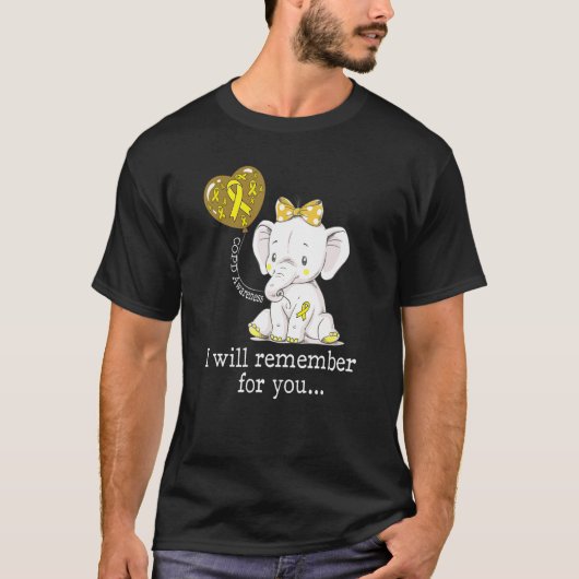 Copd Awareness Elephant T-Shirt (Vorderseite)