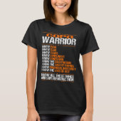 COPD Awareness I know Pain Orange Ribbon T-Shirt (Vorderseite)